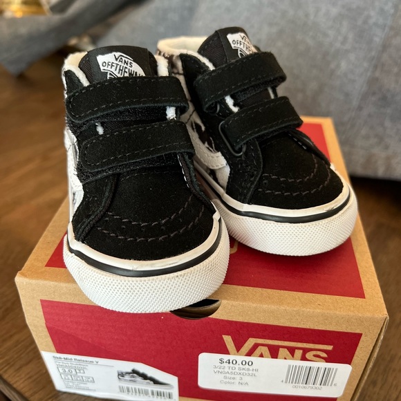 Sk8-Mid Reissue V Tie-Dye Skull/Black Baby Vans - Picture 2 of 4